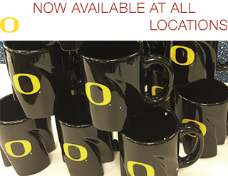 Now Available at all UO Duck Store Locations